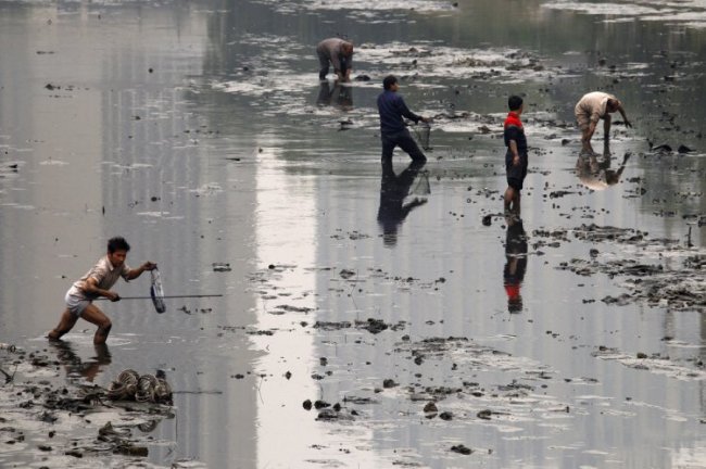 Загрязненные воды Китая