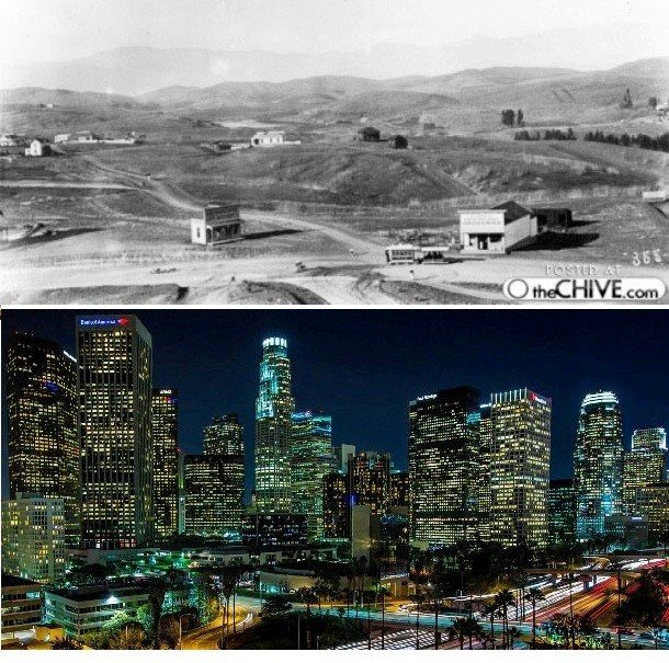 Фотографии городов из прошлого и настоящего, которые поразят ваше воображен ...
