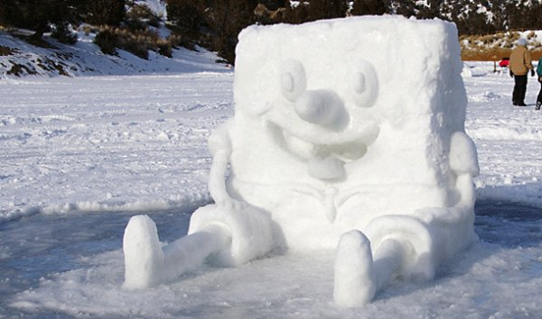 Удивительные снежные скульптуры