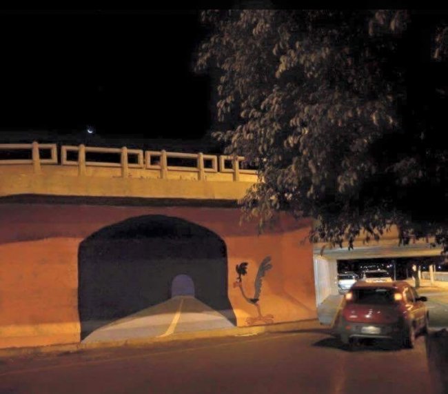 Нарисованный тоннель