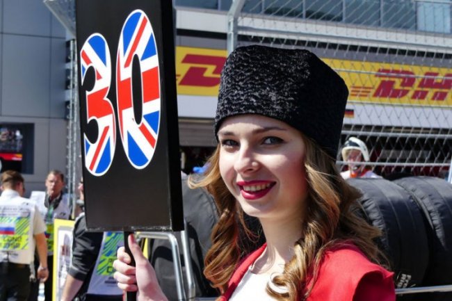 Девушки с российского этапа Формулы-1