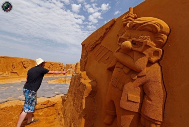 Фестиваль песчаных скульптур в Бельгии