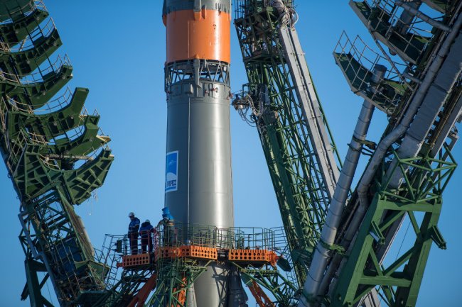 Старт российского космического корабля «Союз МС-07»