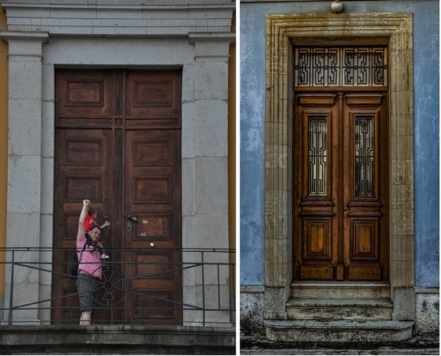 Для чего в старинных зданиях делали такие огромные двери? (2 фото)