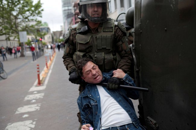 Как протестуют в Чили