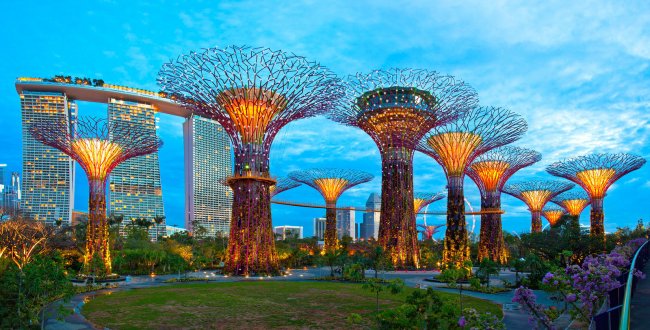 Gardens by the Bay: футуристические прибрежные сады в Сингапуре