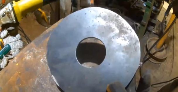 Ракетная печь из круглой трубы