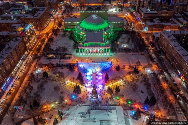Новогодний Новосибирск