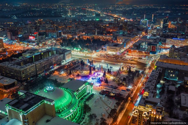 Новогодний Новосибирск