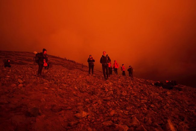 Извержение вулкана Фаградальсфьялль в Исландии