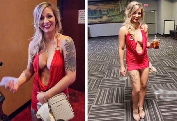 Пользователей соцсетей поразило платье, в котором модница пошла в казино и  ...
