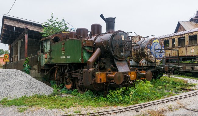 Экскурсия по музею железнодорожного транспорта Любляны