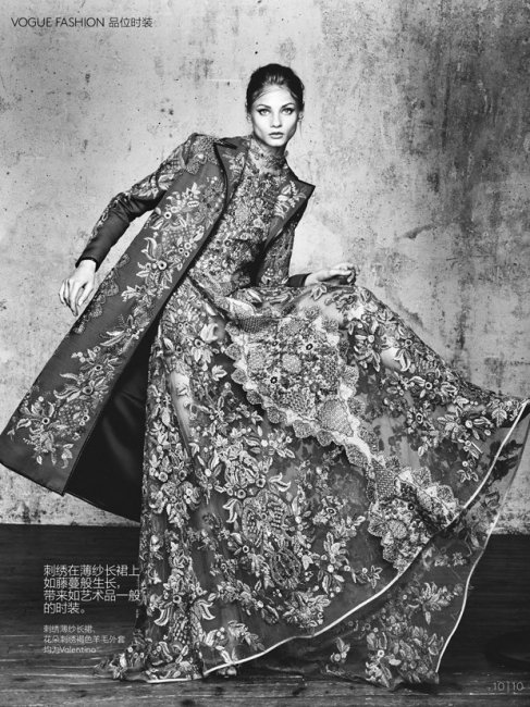 Анна Селезнева в Vogue China Collections