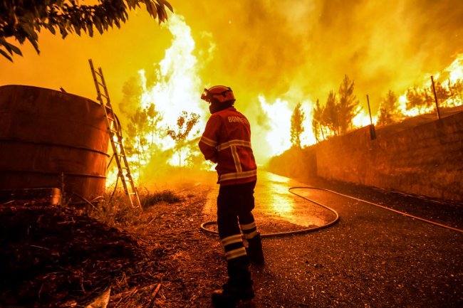 Мощнейший пожар в Португалии