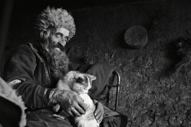Местные жители в горах Северной Осетии