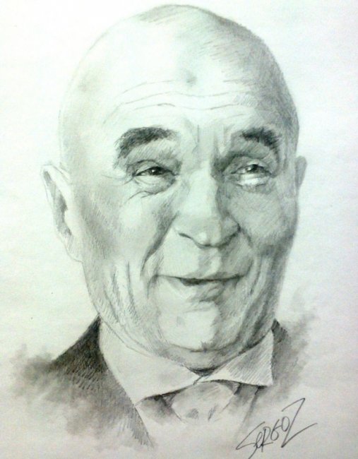 Великие люди простым карандашом, рисунки Сергея За