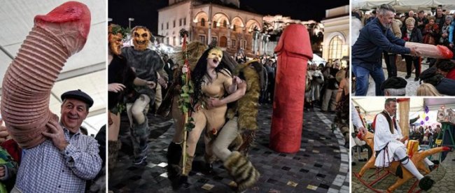 Дикий фестиваль пениса в Греции