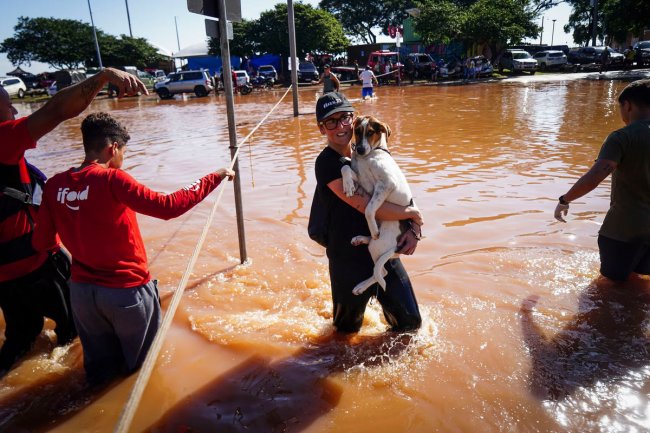 Смертоносное наводнение на юге Бразилии